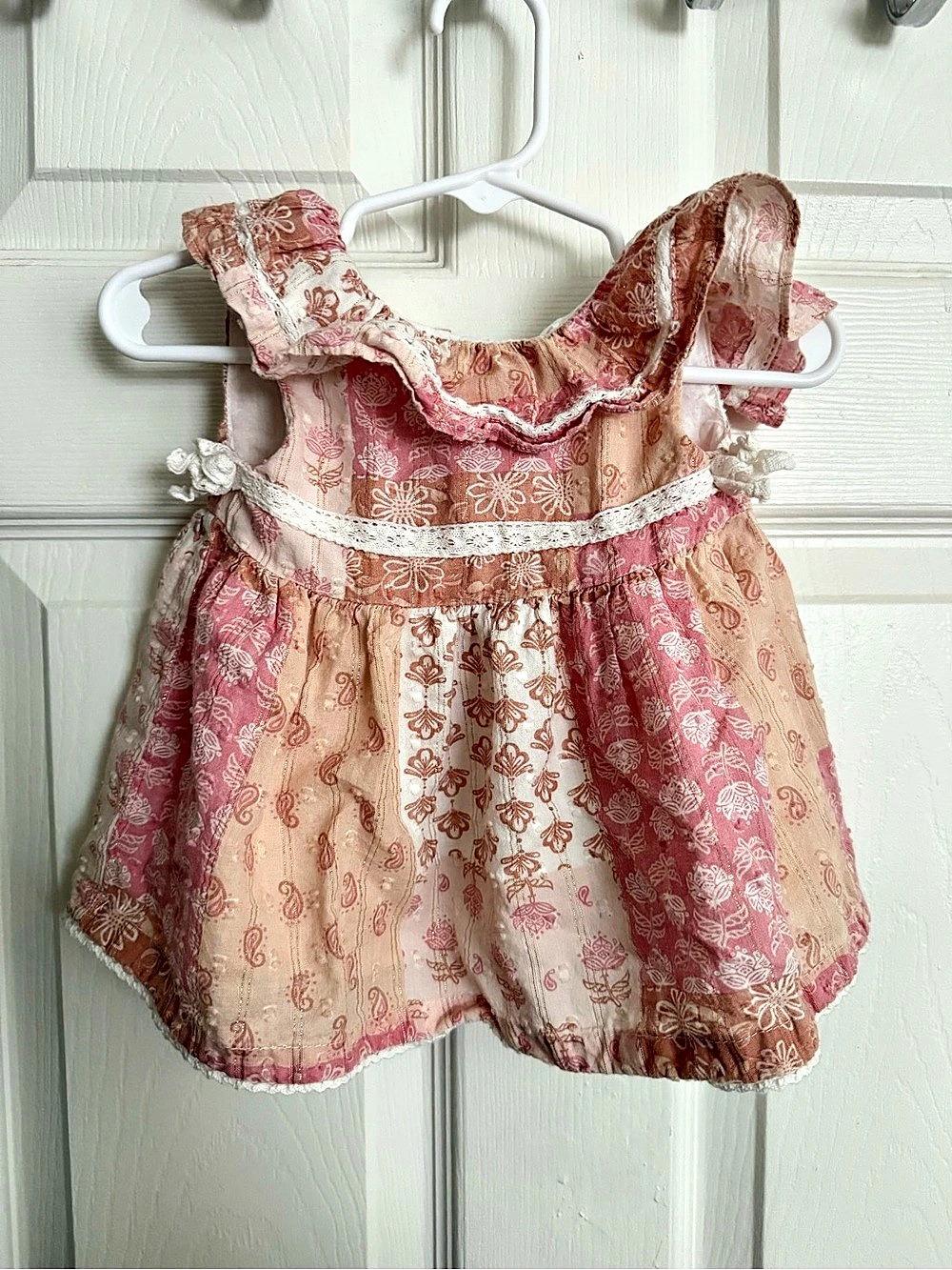 haute hippie Baby Girls Floral Dress Pink & Cream